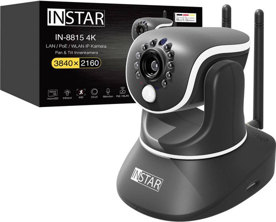 INSTAR IN-8815 4K POE/WLAN schwarz 18005 IP Bewakingscamera