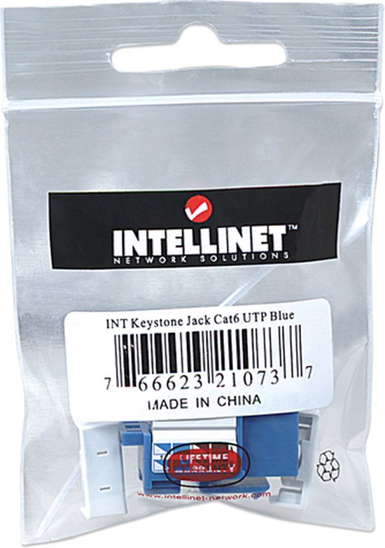 Intellinet - 210737 - Blauw - kabel-connector van Intellinet