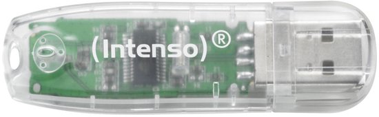 Intenso Rainbow Line USB flash drive 32 GB USB Type-A 2.0 Transparant van Merkloos