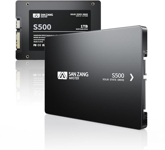 Intern 1 TB SATA SSD 2,5 inch - Harde schijf voor laptops en pc-desktops van Merkloos