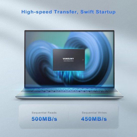 Interne 1TB SATA III SSD 2,5-inch Solid-State Drive voor PC en Laptop van Merkloos