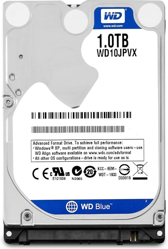 Interne Harde Schijf 1TB 2.5 inch SATA voor Laptop en PC van Merkloos