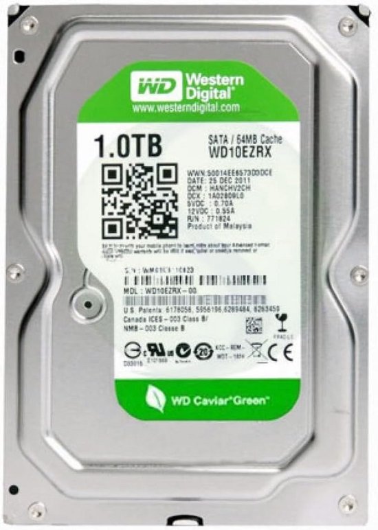 Interne Harde Schijf 1TB Desktop PC SATA III 6 Gb/s 64MB Cache van Merkloos