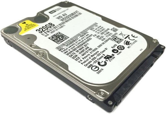 Interne Harde Schijf 2,5 inch 320GB SATA - 5400 RPM - 2.5" Laptop HDD van Merkloos