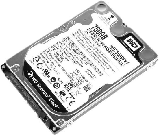 Interne Harde Schijf 2.5 inch 7200 RPM SATA II 16MB voor Laptops en Desktop PC's van Merkloos