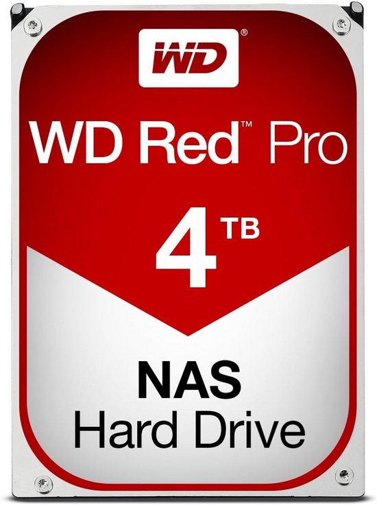 Interne Harde Schijf 4TB 3.5 inch SATA III 7200RPM voor NAS en Servers van Merkloos
