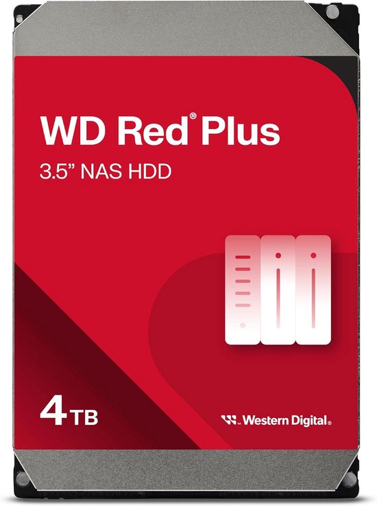 Interne Harde Schijf 4TB SATA 3.5 inch HDD met 258MB Cache voor NAS en Computers van Merkloos