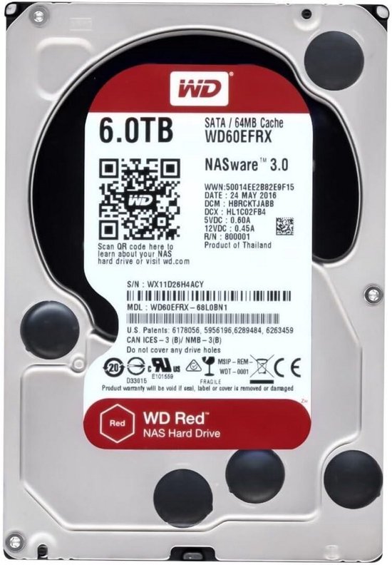 Interne Harde Schijf 6TB SATA 3.5 Inch voor Desktop PC van Merkloos