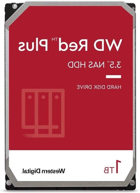 Interne Harde Schijf - Harde Schijf Opslag Schijf - Computer Opslag - WD Red Serie - 1 TB - Rood