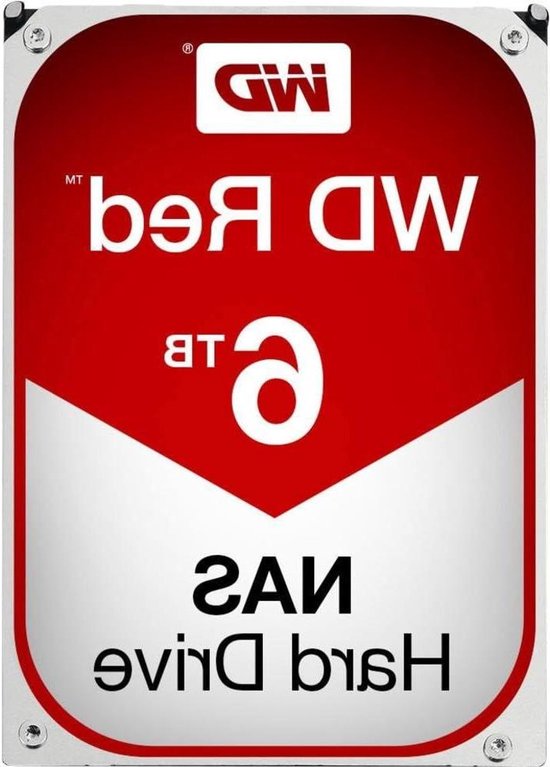 Interne Harde Schijf - Harde Schijf Opslag Schijf - NAS Opslag - 6TB Capaciteit - 3.5 inch - Rood