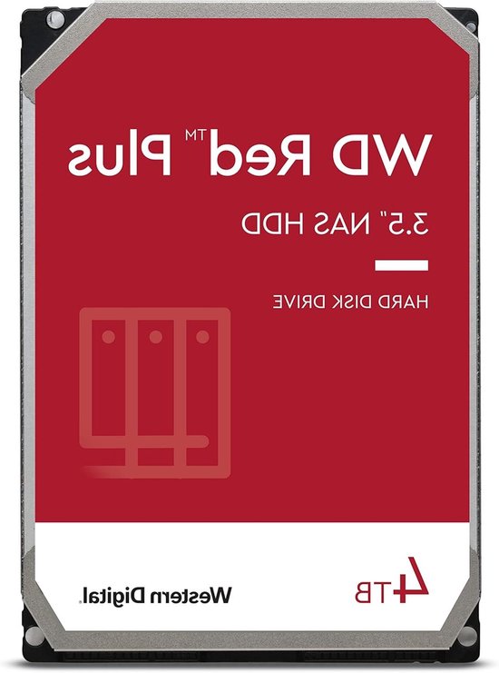 Interne Harde Schijf - Harde Schijf Opslagstation - Data Opslaan - NASware Technologie - 4 TB - Rood
