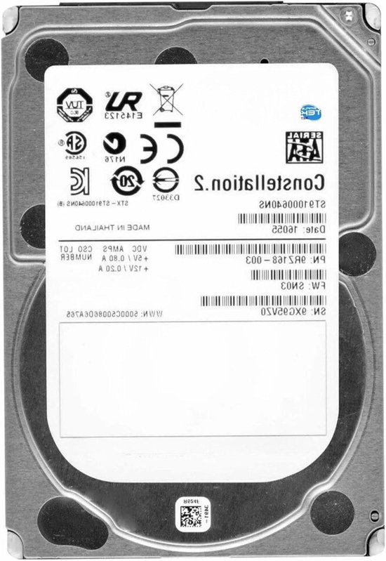 Interne Harde Schijf - Harde Schijf Opslagstation - Data Opslag - Enterprise Betrouwbaarheid - 1TB - Zilver
