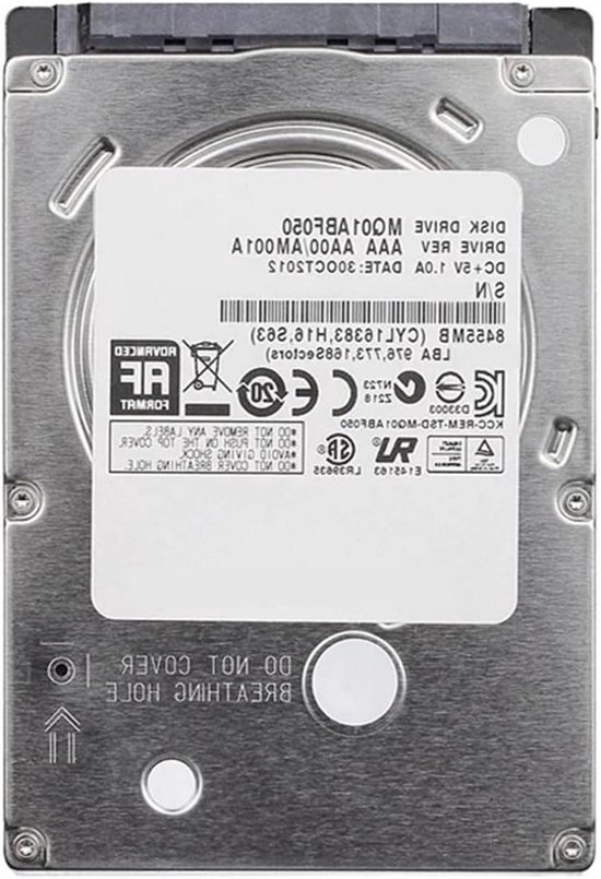 Interne Harde Schijf - HDD Laptop - Opslag Uitbreiden - 2.5 inch Formaat - 1000 GB - Zilver