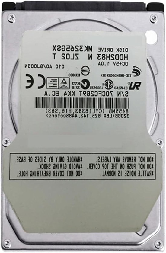 Interne Harde Schijf - HDD Laptop Schijf - Opslag Uitbreiden - 2.5 Inch Formaat - 320 GB - Zilver