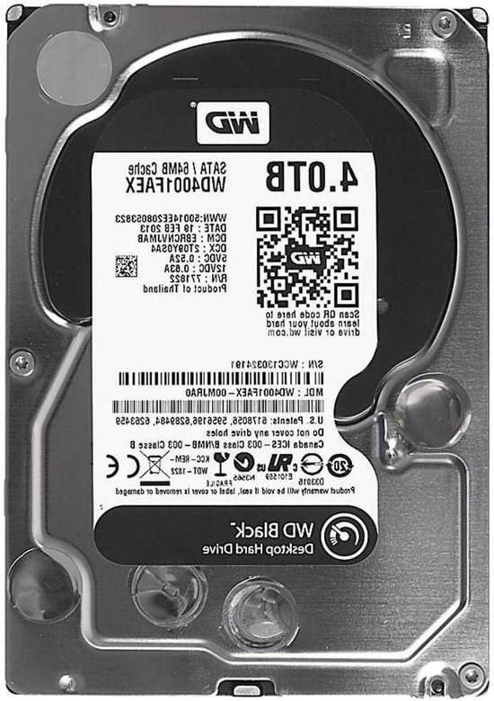 Interne Harde Schijf - HDD Opslag - Computer Uitbreiding - Hoge Snelheid - 4 TB - Zwart