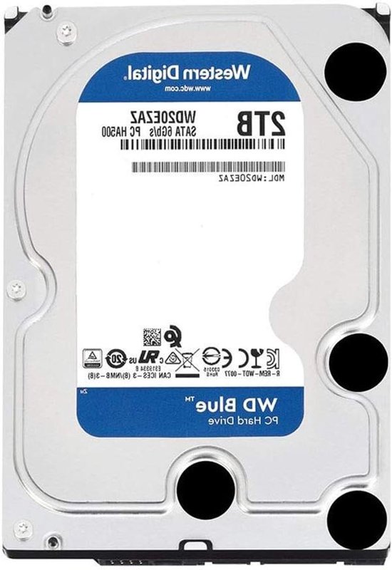 Interne Harde Schijf - HDD Opslag - Desktop Opslag - 5400 RPM Snelheid - 2 TB - Blauw