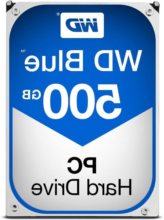 Interne Harde Schijf - HDD Opslag - Pc Prestaties Verbeteren - SATA 6/s Interface - 500 GB - Blauw