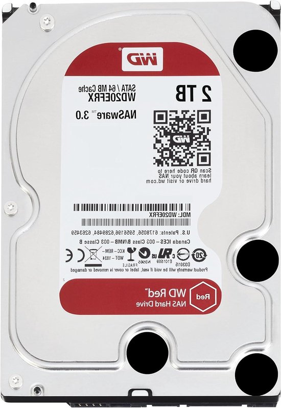 Interne Harde Schijf - HDD Schijf - Opslag Uitbreiden - SATA 6 GB/s Interface - 3.5 inch - Zilver