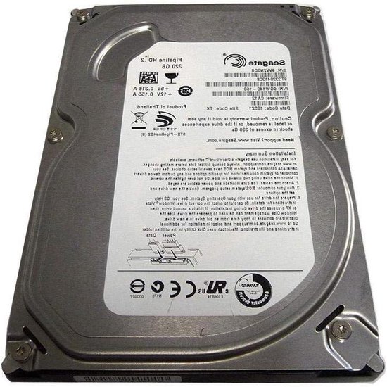 Interne Harde Schijf - HHD Opslag Desktop Schijf - Opslag Uitbreiden - 320 GB Capaciteit - 3.5-inch - Zilver