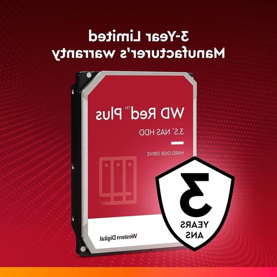 Interne Harde Schijf - NAS Opslag - Betrouwbare Opslag - Geoptimaliseerd voor NAS - 4 TB - Rood