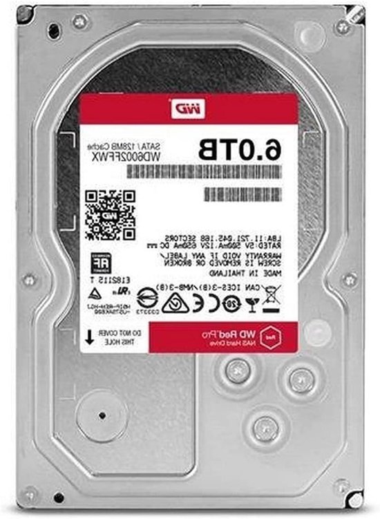 Interne Harde Schijf - NAS Schijf HDD - Opslag Uitbreiden - Geoptimaliseerd voor NAS - 6 TB - Rood