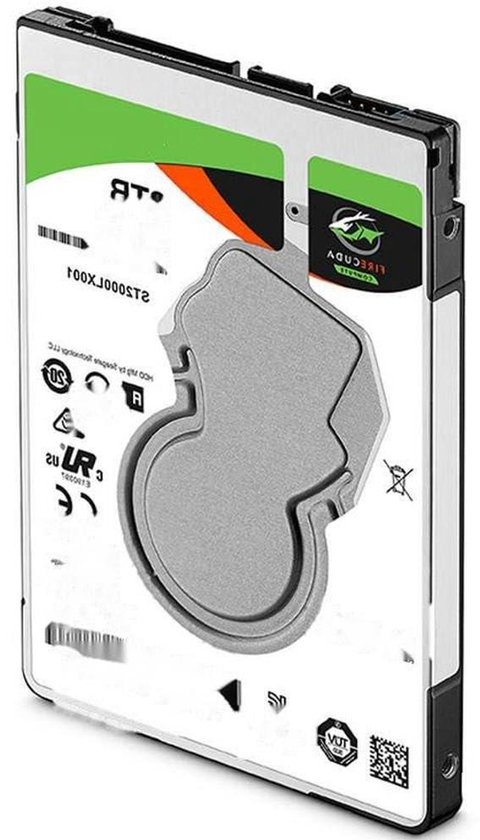 Interne Harde Schijf - Notebook HDD - Opslag Uitbreiden - Snelle Dataoverdracht - 2 TB - Zilver van Interne Harde Schijf