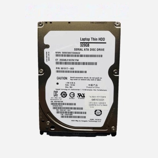 Interne Harde Schijf - Notebook HDD Opslagstation - Data Opslag - SATA 6 Gb/s Interface - 2.5 Inch 7mm - Zilver van Interne Harde Schijf