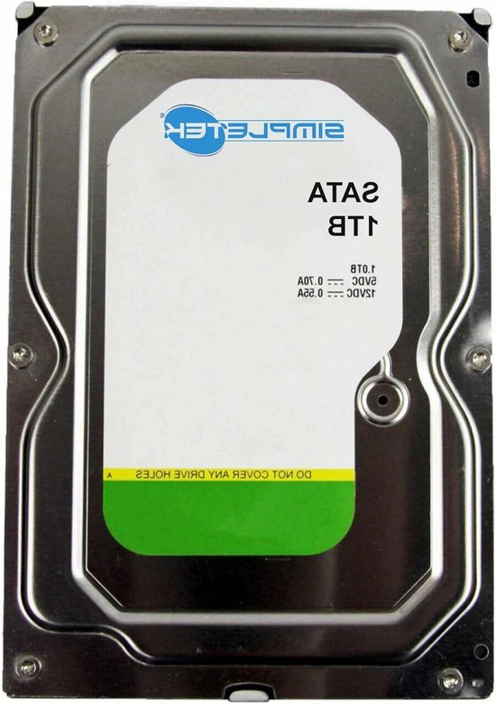 Interne harde schijf - Opslag medium - Videobewaking opslag - Geoptimaliseerd voor HD - 1TB capaciteit - Zilver