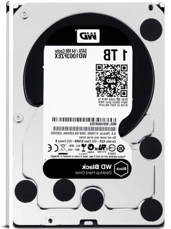 Interne Harde Schijf - Opslag Schijf - Desktop Prestaties - Dual-core Processor - 1 TB - Zwart