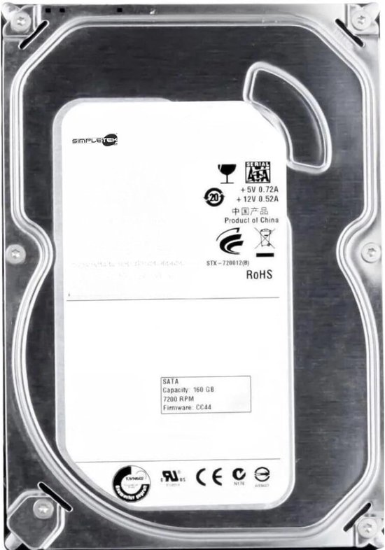 Interne Harde Schijf - Opslag Schijf - Desktop Uitbreiding - Gereviseerd Betrouwbaar - 35 Inch - Zilver