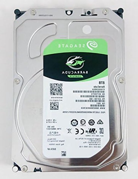 Interne Harde Schijf - Opslag Schijf HDD - Desktop Opslag Uitbreiden - Hoge Cache Geheugen - 8 TB - Zwart