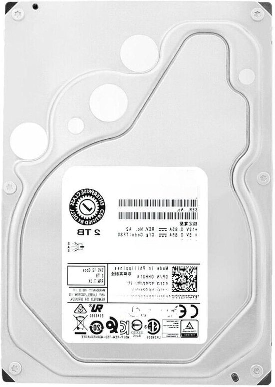 Interne Harde Schijf - Opslag Schijf - Server Opslag - 7200 RPM SAS Interface - 2TB - Zilver