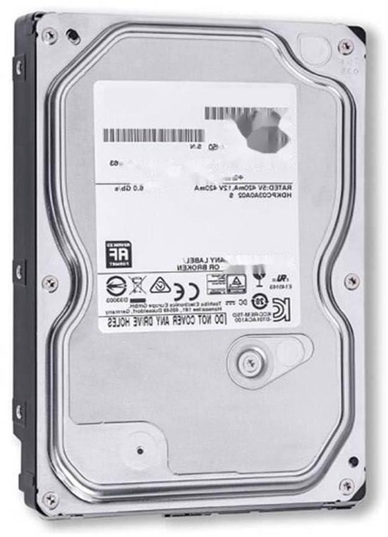 Interne Harde Schijf - Opslag Schijf - Surveillance Opslag - SATA 6 Gb/s - 3.5 inch 1 TB - Zilver