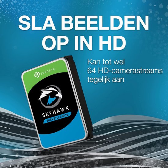 Interne Harde Schijf - Opslag Schijf - Video Opslag - Geoptimaliseerd voor Beveiliging - 8TB - Zilver