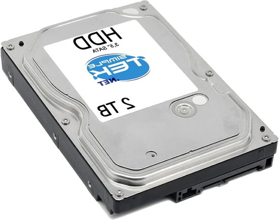 Interne Harde Schijf - Opslag Schijf - Videobewaking Opslag - 128MB Cache - 2TB - Zilver van Interne Harde Schijf