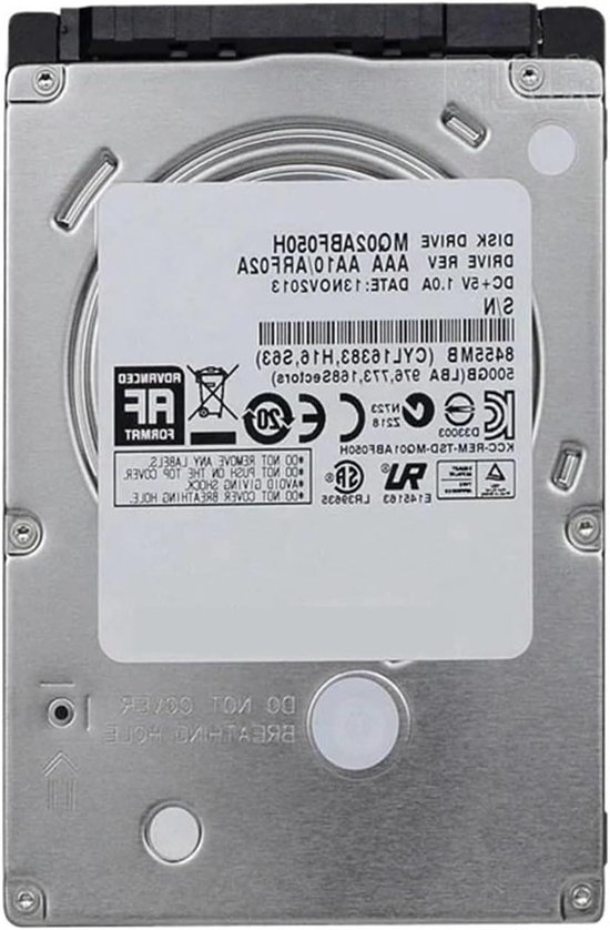 Interne Harde Schijf - Opslag voor Laptop - Extra Geheugen - Snelle Dataoverdracht - 500 GB - Zilver