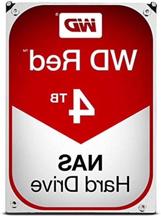 Interne Harde Schijf - Opslagmedium NAS - Data Opslaan - Hoge Capaciteit - 4 TB - Rood