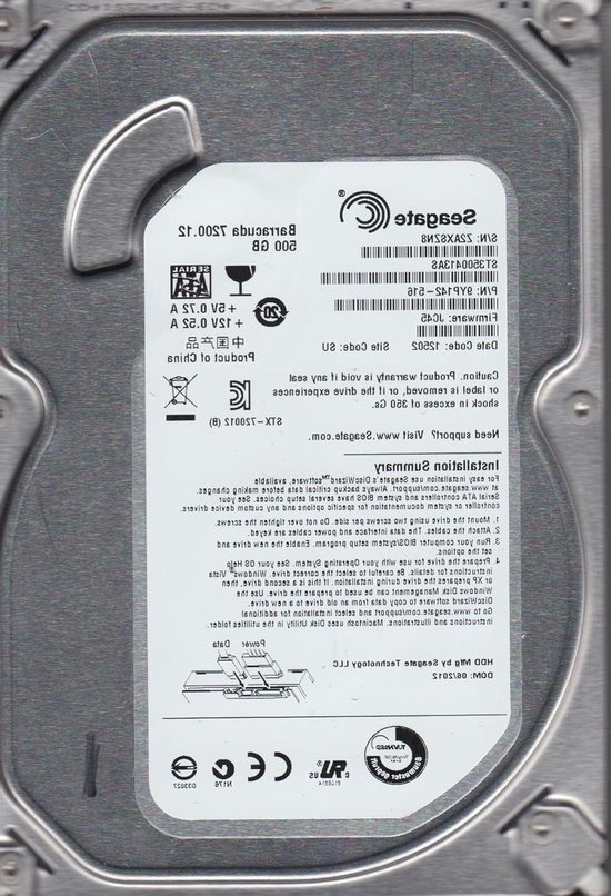 Interne Harde Schijf - Opslagstation - Computer Uitbreiding - Hoge Snelheid - 500 GB - Zwart