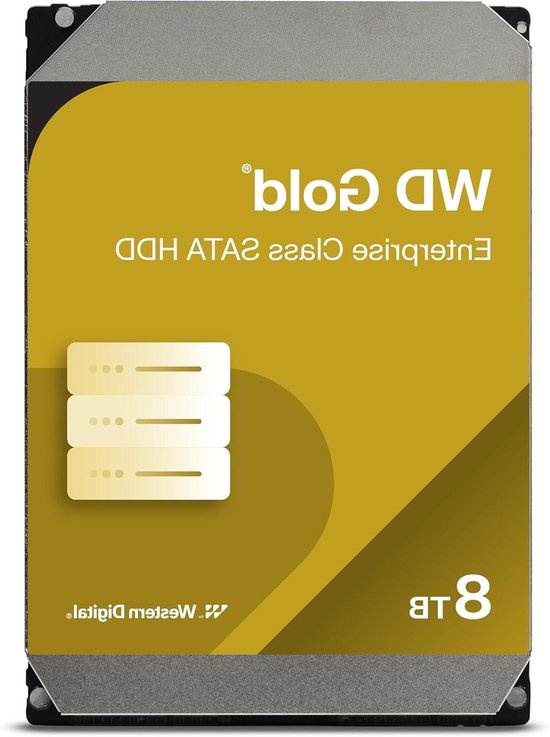 Interne Harde Schijf - Opslagstation Data - Grote Bestanden Opslaan - Hoge Overdrachtssnelheid - 8 TB - Goud