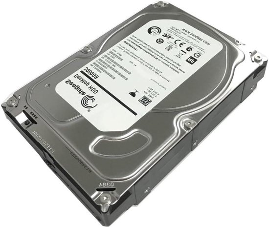 Interne Harde Schijf - Opslagstation - Data Opslag - Stil en Laag Verbruik - 3 TB - Zilver