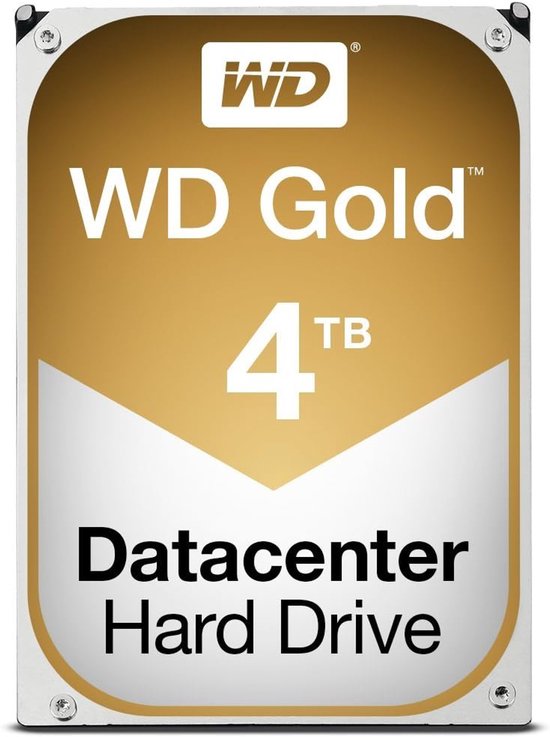 Interne Harde Schijf - Opslagstation Data - Server Opslag - 24/7 Betrouwbaarheid - 4 TB - Goud