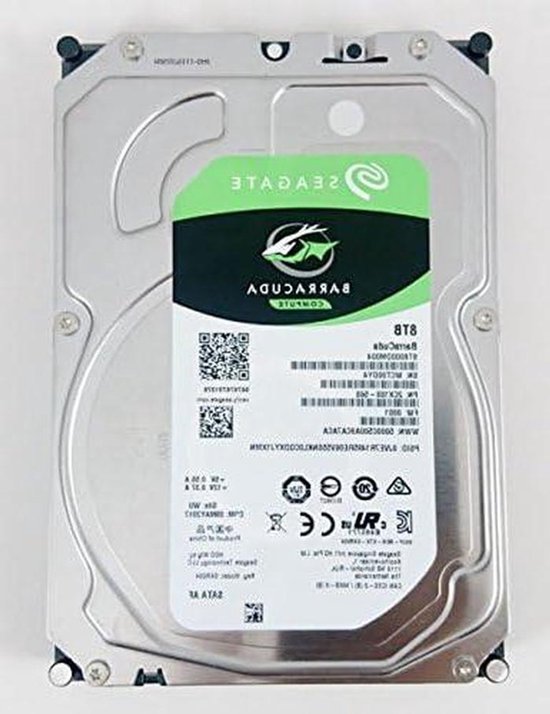 Interne Harde Schijf - Opslagstation - Desktop Opslag - Hoge Capaciteit - 8 TB - Zwart