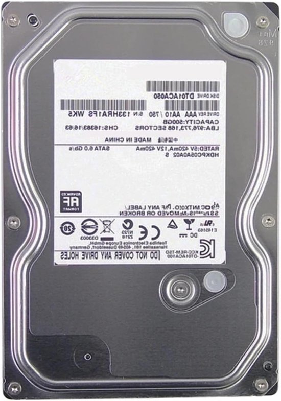 Interne Harde Schijf - Opslagstation - Desktop Uitbreiding - 7200 RPM Snelheid - 500 GB - Zwart