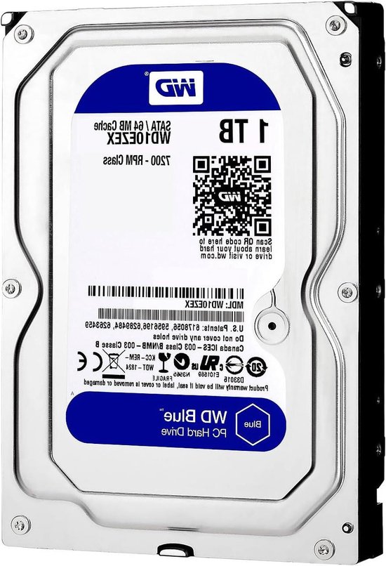 Interne Harde Schijf - Opslagstation Schijf - Bestanden Opslaan - Hoge Rotatiesnelheid - 1 TB - Blauw