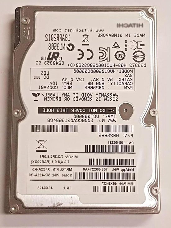 Interne Harde Schijf - Opslagstation SSD - Data Opslag Uitbreiden - 10K RPM Snelheid - 600 GB - Zilver