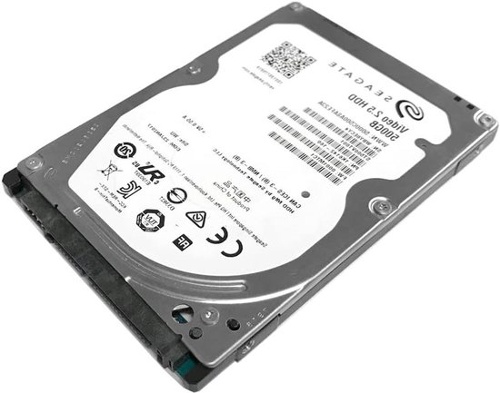 Interne Harde Schijf - Opslagstation - Video Opslag - Geoptimaliseerd voor Streaming - 500 GB - Zwart