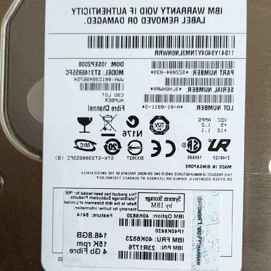 Interne Harde Schijf - Server Opslag - Data Opslag - Hoge Snelheid Rotatie - 146 GB - Zilver van Interne Harde Schijf