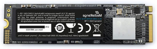 Interne Harde Schijf - SSD Opslag - Sneller Werken - NVMe PCIe 3.1 - 1 TB - Zwart