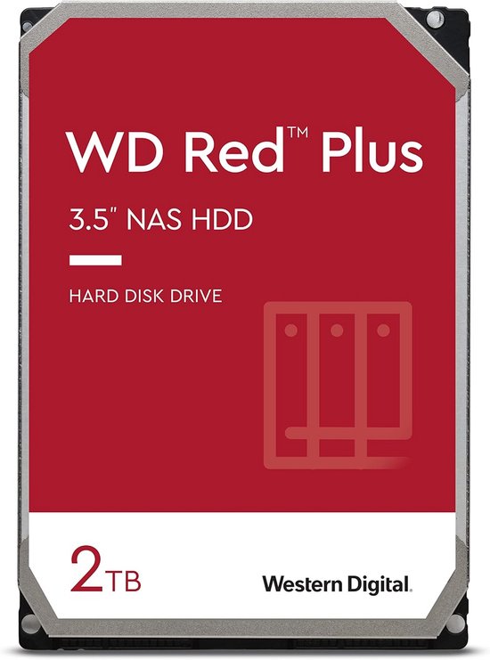 Interne NAS Harde Schijf 2TB 3,5 inch SATA 6 Gbps voor Continue Gebruik van Merkloos