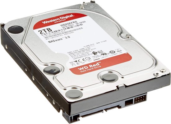 Interne NAS Harde Schijf 2TB - 3.5 inch SATA III - 64MB Cache - Geschikt voor NAS Systemen van Merkloos
